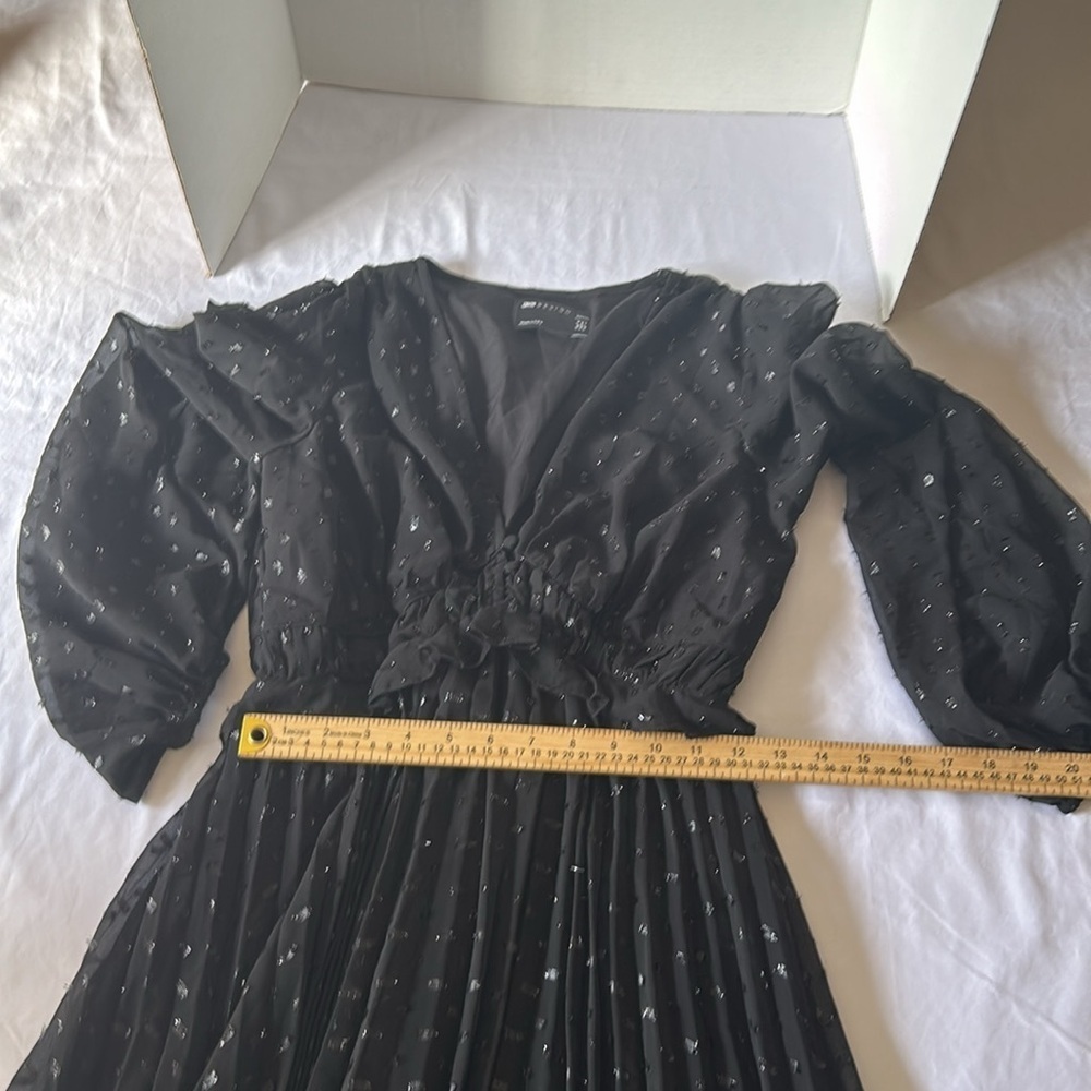 ASOS DESIGN Black Long Sleeve Maternity Midi Dress – UK 8 / US 4 - Picture 5 of 6